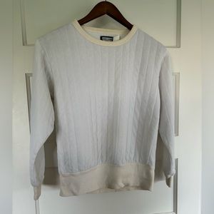 Vintage quilted nylon shell sweatshirt